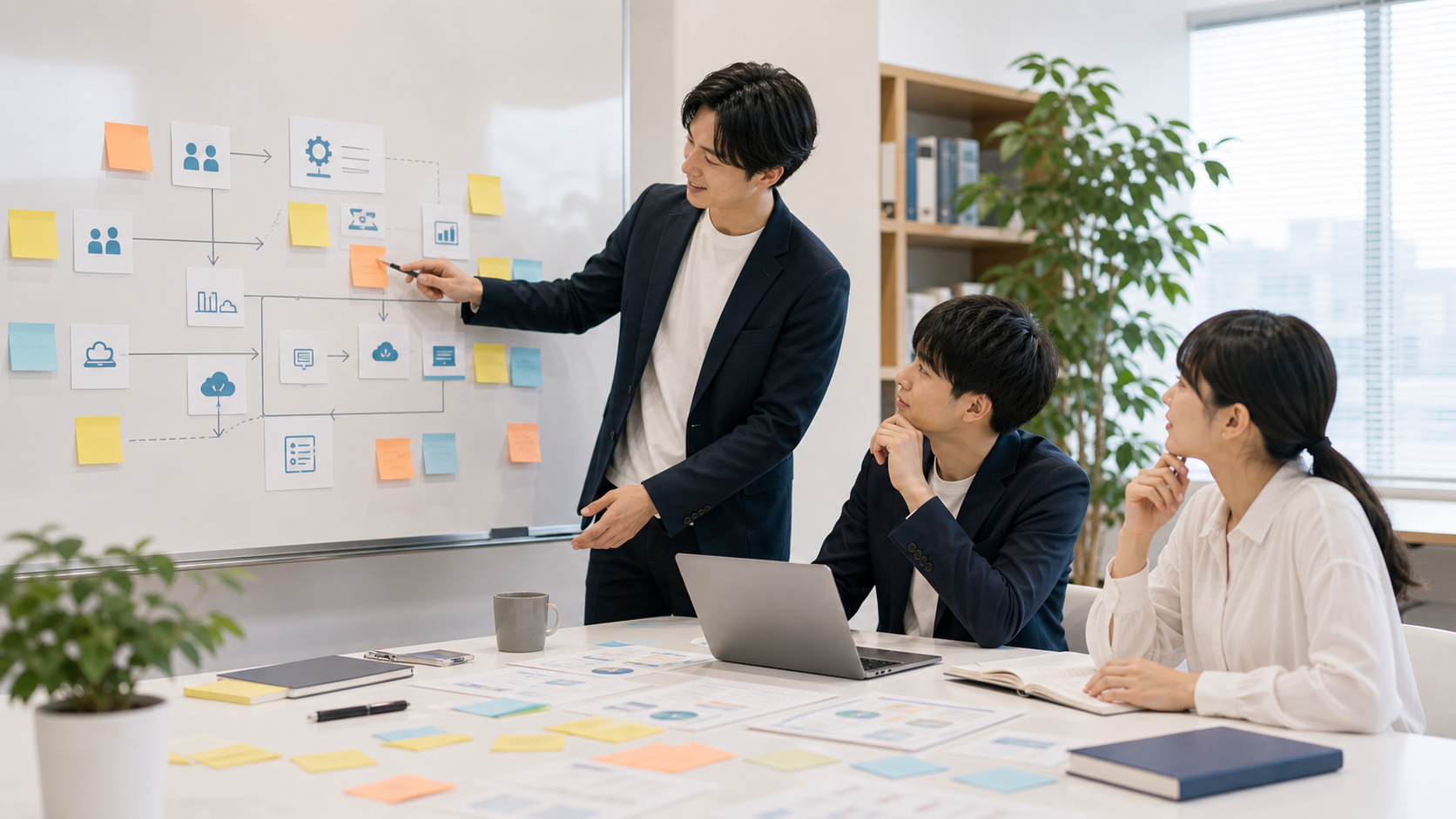 AI導入に向けて課題と業務フローを整理するワークショップ